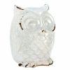 Accent Plus Crackle-Finish Ceramic Owl