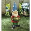 Accent Plus Solar Light-Up Gnome Bird Feeder