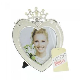 Accent Plus Princess Crown Heart Frame - 5x5