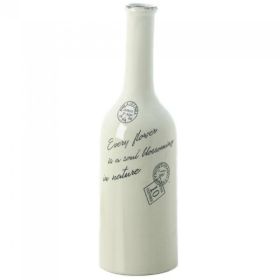 Accent Plus Porcelain Long-Neck Vase - 17 inches