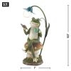 Summerfield Terrace Frog Reading on Mushroom Solar Garden Light