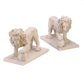 Accent Plus Regal Lion Garden Statue Set