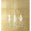 Accent Plus Shabby Chic Scroll Candle Chandelier