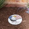 Accent Plus Sparkly Home of the Brave Cement Garden Stepping Stone