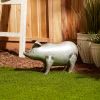 Accent Plus Galvanized Metal Pig Garden Figurine