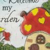 Accent Plus Welcome to My Garden Cement Stepping Stone