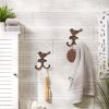 Accent Plus Cast Iron Bird Wall Hooks - Set of 2