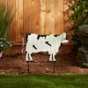 Accent Plus Corrugated Metal Garden Stake - Cow