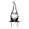 Accent Plus Metal Gnome Garden Stake - White Hat