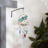 Accent Plus Glass Leaves Colorful Wind Chimes - Dragonfly