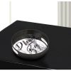 Nikki Chu Dream Big Round Mirrored Metal Tray - 12 inches