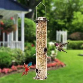 hummingbird  Feeder ; Outdoors Hanging - Premium Grade Metal Tube ; Chew-Proof; Weather and Water Resistant