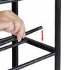 YSSOA 4-Tier Stackable Shoe Rack; 12-Pairs Sturdy Shoe Shelf Storage ; Black Shoe Tower for Bedroom; Entryway; Hallway; and Closet