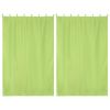 2 pcs W54*L84in Outdoor Patio Curtain/Green Glow