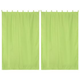 2 pcs W54*L84in Outdoor Patio Curtain/Green Glow