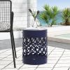 metal outdoor side table