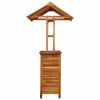 vidaXL Patio Bar Table with Rooftop 48"x41.7"x85.4" Solid Acacia Wood