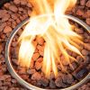 Concrete Round Propane Gas Fire Pit Wine Barrel Fire Pit