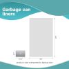 Outdoor Trash Bags Large 33" x 40"; Pack of 500 Clear Trash Can Liners; Thin 0.47 Mil Polyethylene Big Garbage Bags Unscented; Leakproof Waste Basket