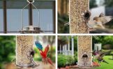 hummingbird  Feeder ; Outdoors Hanging - Premium Grade Metal Tube ; Chew-Proof; Weather and Water Resistant