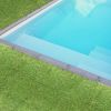 8Pcs 12"Lx12"W Squares Artificial Realistic Grass Tiles; Grass Interlocking Synthetic Thick Turf Flooring with Water Drainage Design; for Garden Lawn