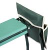 Outdoor 2-in-1 Functional Heavy Duty Garden Stool and Kneeler, Foldable Gardening Bench with Tool Bags for Kneeling and Sitting to Prevent Knee & Back