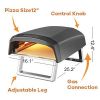 Geek Chef Gas Pizza Oven, Pizza Ovens for Outside Propane, Outdoor Ovens with 13 inch Pizza Stone, Portable Gas Pizza Oven with Foldable Legs, Pizza O