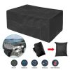 210D Waterproof Outdoor Furniture Cover Windproof Dustproof Patio Furniture Protector Oxford Cloth Garden M Size