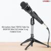 5 Core Premium Mini Microphone Stand Tripod Universal Adjustable Desk Microphone Stand Portable Foldable Table Top Desktop Stand with Small Plastic Mi