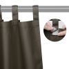 2 pcs W54xL84in Outdoor Patio Curtain/Coffee Liqueur