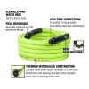 Flexzilla Pro Water Hose 5/8" x 50' 3/4" - 11 1/2 GHT Fittings ZillaGreen