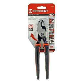 Crescent Tools 8" Z2 Dual Material Slip Joint Pliers - HTZ28CG