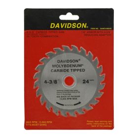 4-3/8" Davidson Carbide Tipped 24 Tooth Saw Blade - Valley Industries SAWC43824C