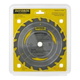 7" Davidson Tungsten Carbide Ripping C-3 18 Tooth Saw Blade - Valley Industries SAWC71418I