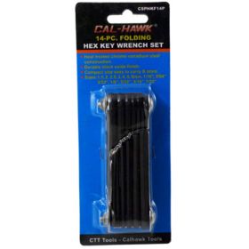 14-pc. Fold Hex Key Wrench Set - Metric & SAE