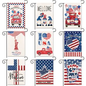 1pc Printed Garden Flag; Patriotic 4th Of July Memorial Day Independence Day Flag; Yard Outdoor Flag; Yard Decoration; Yard Supplies; Party Decor; Hol (size: Pattern 6)