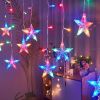 1pc; LED Star Curtain Lamp; USB Plug 11.5ft Festival Lights; Valentine's Day Decorative; Indoor; Outdoor; Wedding Party; Window Bedroom New Year Decor