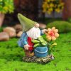 Mini Drunk Gnomes Dwarf Fairy Garden Statue Miniatures Courtyard Elf Figure Resin Micro Landscape Outdoor Figurine Ornaments