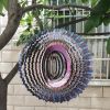 Creative 3D Kinetic Stainless Steel Wind Spinner Outdoor Garden Hanging Decoration Mandala Butterfly Design Wind Chime Spinner