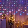 1pc; LED Star Curtain Lamp; USB Plug 11.5ft Festival Lights; Valentine's Day Decorative; Indoor; Outdoor; Wedding Party; Window Bedroom New Year Decor