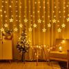 1pc; LED Star Curtain Lamp; USB Plug 11.5ft Festival Lights; Valentine's Day Decorative; Indoor; Outdoor; Wedding Party; Window Bedroom New Year Decor