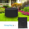 Circular Table Cover UV Water Resistant Outdoor Furniture Protector For Small Round Table Chairs Set