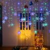 1pc; LED Star Curtain Lamp; USB Plug 11.5ft Festival Lights; Valentine's Day Decorative; Indoor; Outdoor; Wedding Party; Window Bedroom New Year Decor