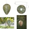 1pc Wasp Nest Decoy Hanging Wasp Deterrent Fake Nest Decoys For Wasps Hornets Home Garden Yard Outdoors