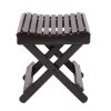 Folding Bamboo Step Stool for Shower, Leg Shaving and Foot Rest, Fully Assembled Wooden Spa Bath Chair for Adults Kids Disabled Women Elderly